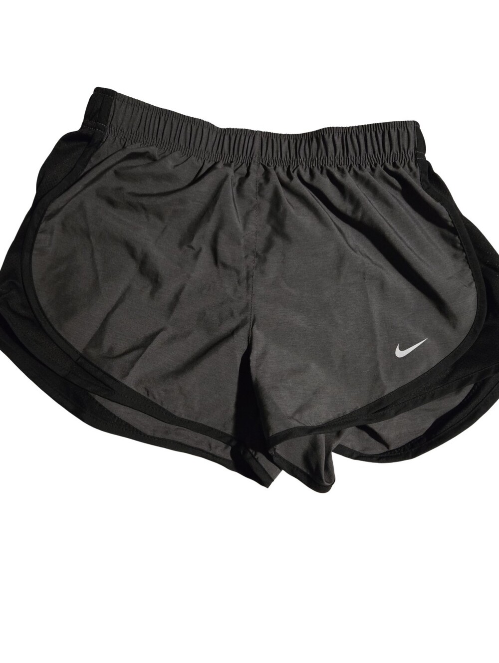 Nike Womans Dri-Fit Gray & Black RUNNING Shorts Small